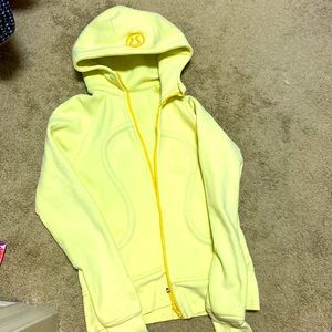 Lululemon scuba hoodie size 6 yellow